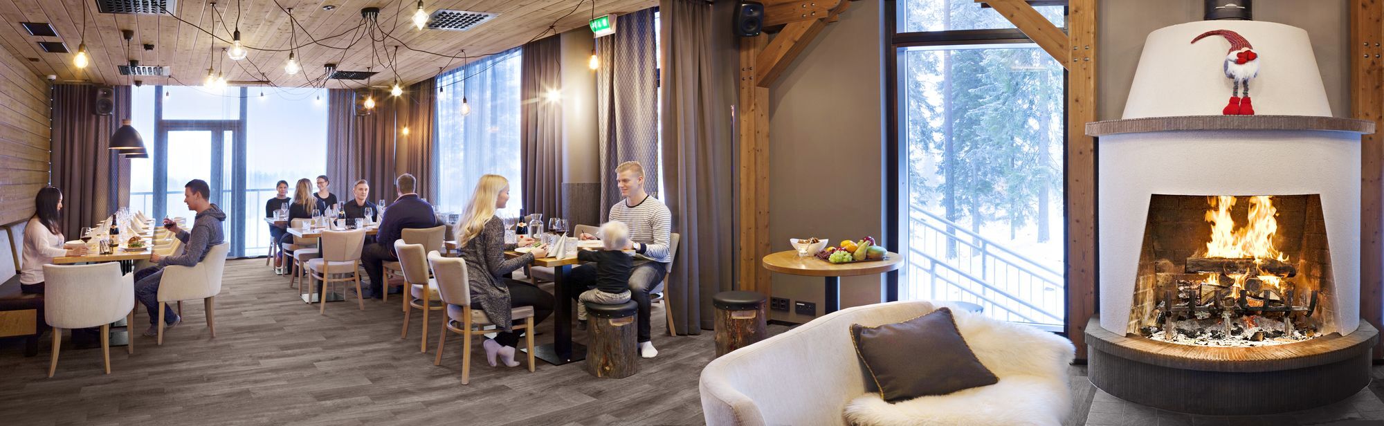 Hotel Aateli Hillside Vuokatti Exteriör bild