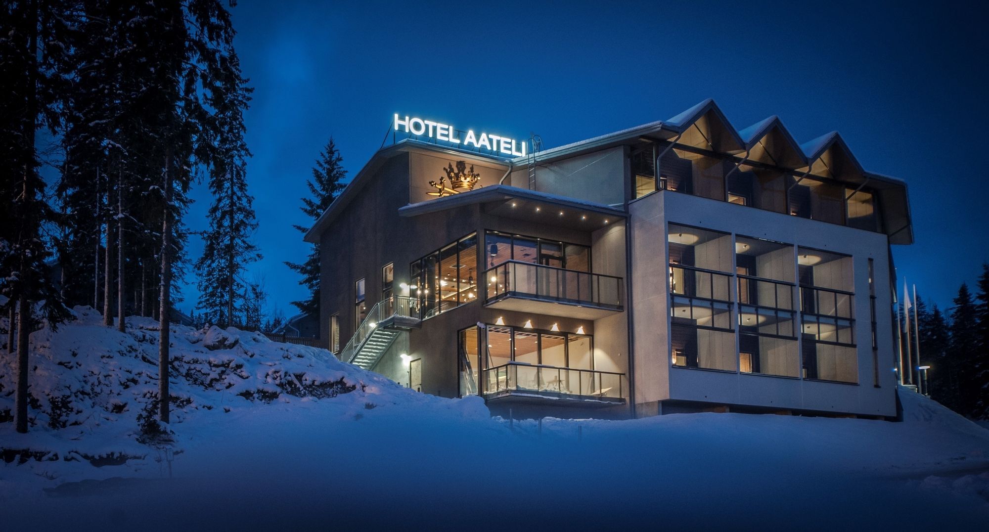 Hotel Aateli Hillside Vuokatti Exteriör bild